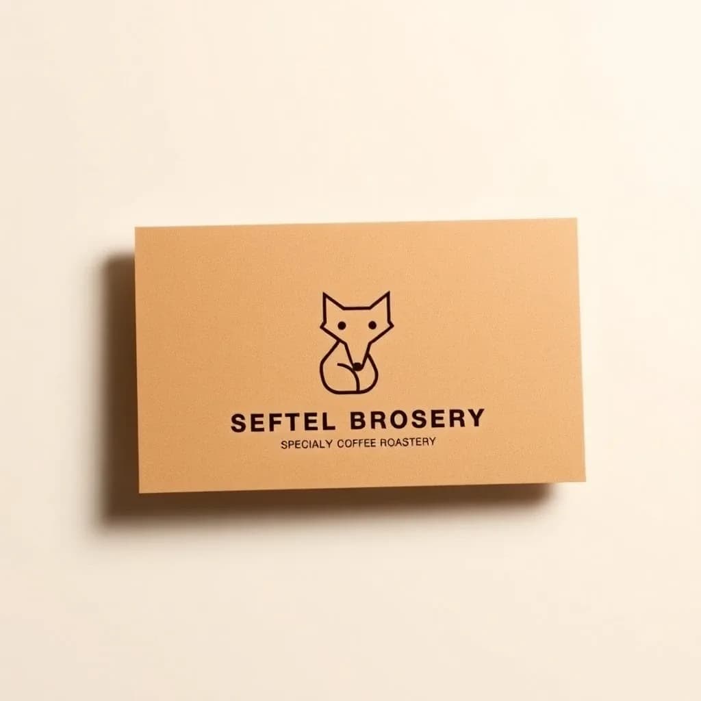 Minimal geometric logo mark for a specialty coffee roastery: Ads & UGC AI image template
