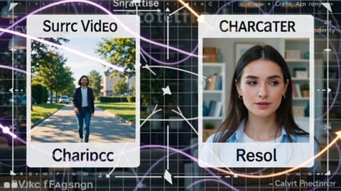 Character Replacement Motion Graphic: Video AI video template