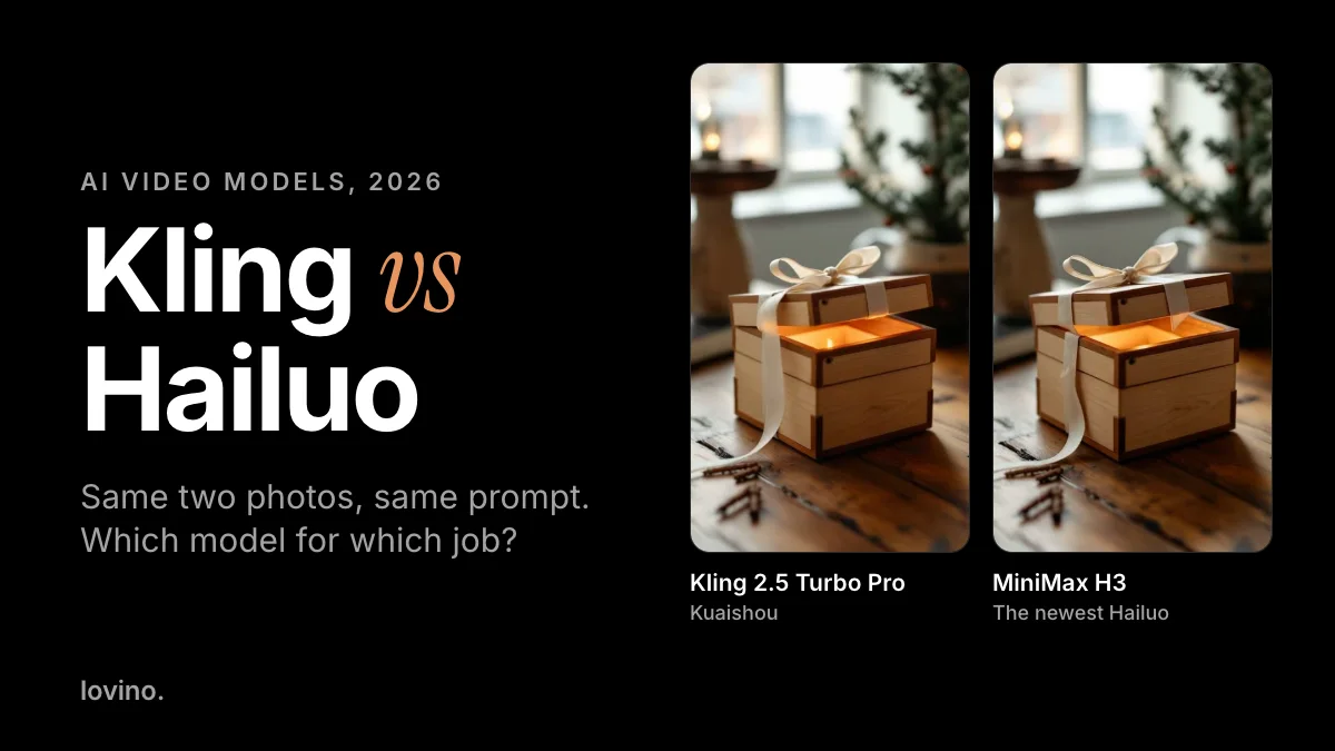 Kling vs Hailuo: the same gift box reveal made with Kling 2.5 Turbo Pro and with MiniMax H3, the newest Hailuo
