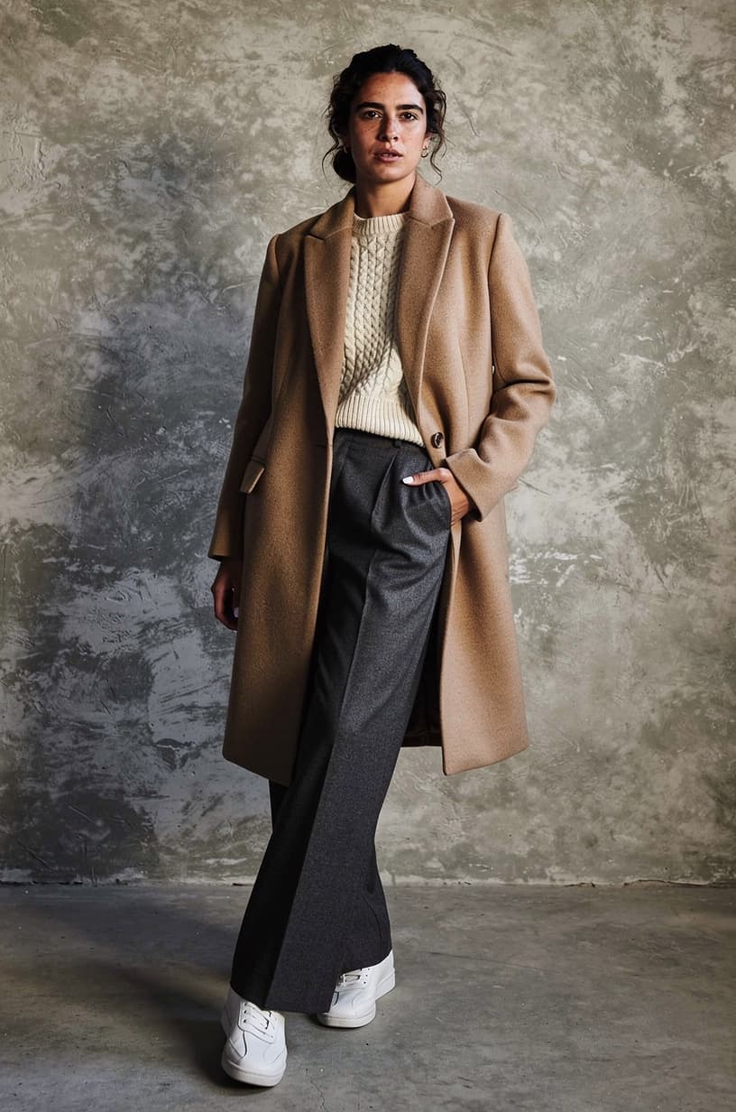 Full-length street style: Portrait AI image template