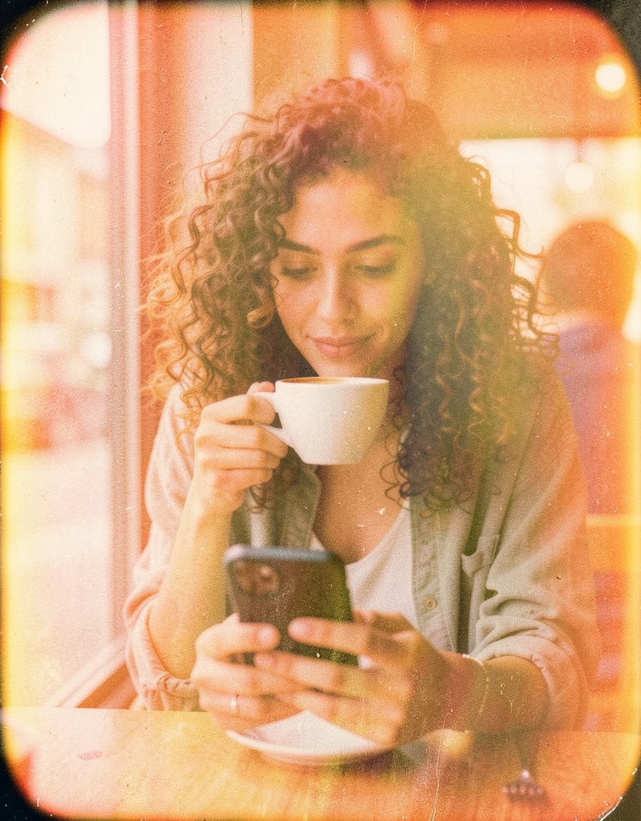 Light leak glow: Art & Style AI image template