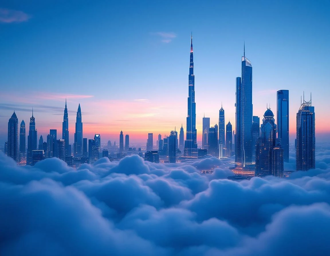 AI travel photos of Dubai