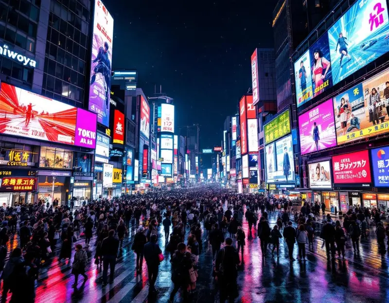AI travel photos of Tokyo